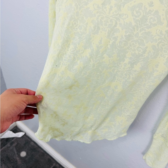 NEW  Free People You and I Long Sleeve Turtleneck Sheer Loungewear Layering - Picture 5 of 8